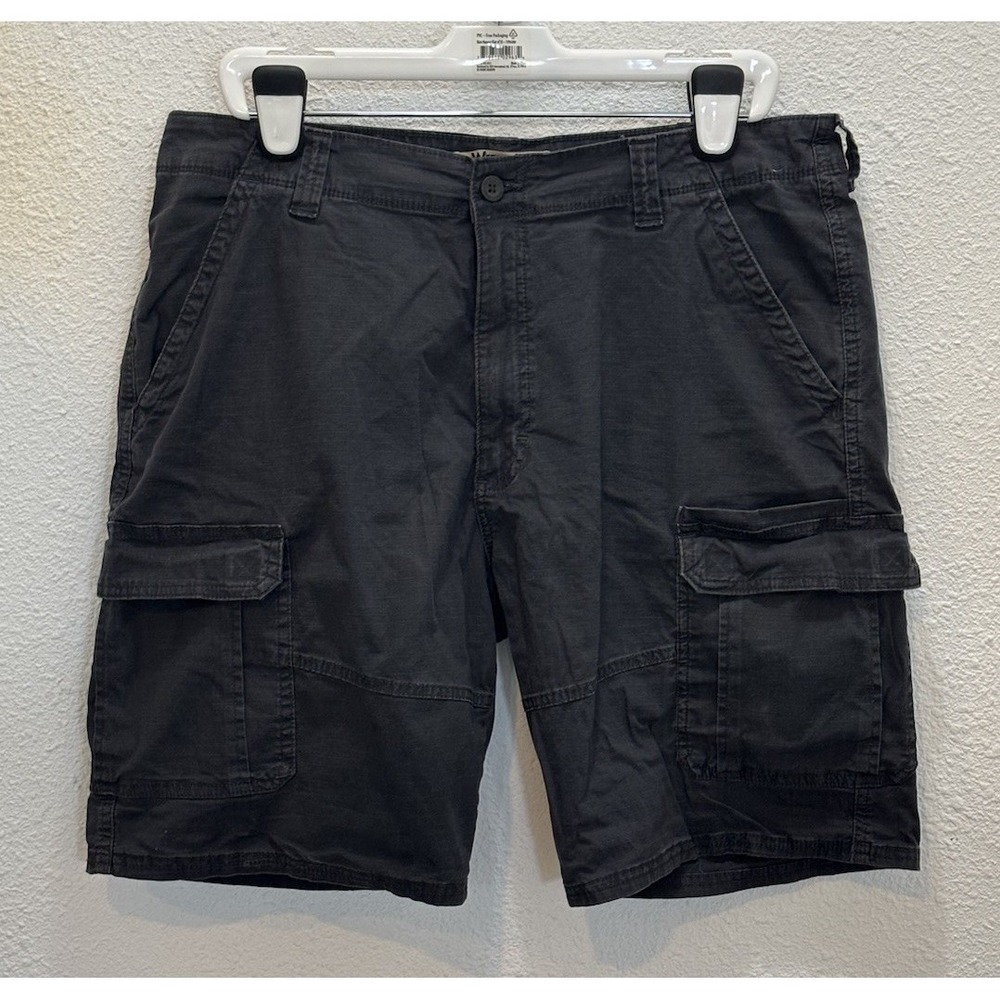 Wrangler Authentic Cargo Shorts Mens 38 Navy Blue 10ZM6ACAH Outdoor Casual